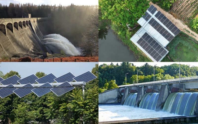 Hydroélectricité, solaire et agrivoltaïsme : différentes façons de produire une électricité renouvelable. En France, l’agrivoltaïsme est encadré par la loi : les panneaux ne doivent pas remplacer l’activité agricole, qui doit rester l’usage principal de la parcelle.
